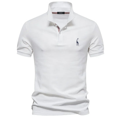 Beckett | Men's Short Sleeve Button Polo Shirt in Mauve
