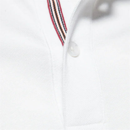 Beckett | Men's Short Sleeve Button Polo Shirt in Mauve