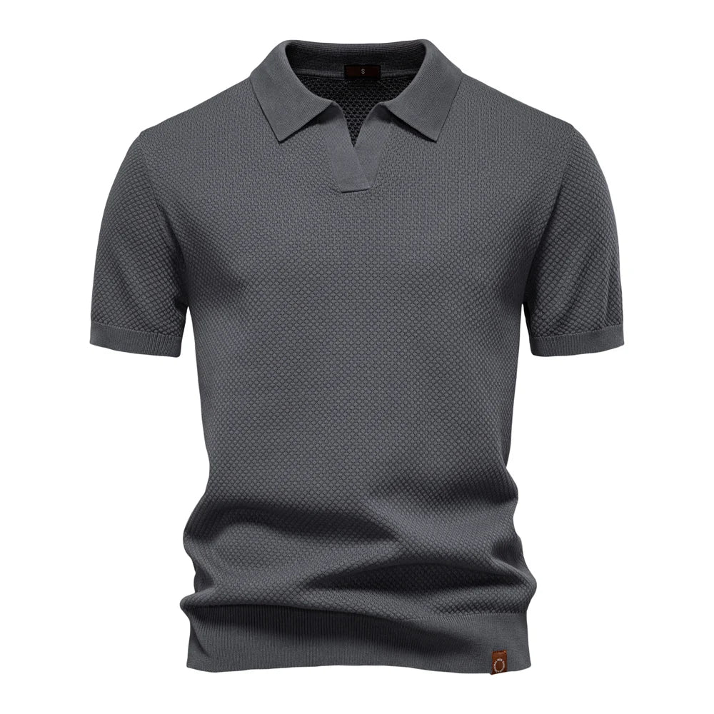 Beckett | Men's Short Sleeve Classic Polo Shirt in Light Grey