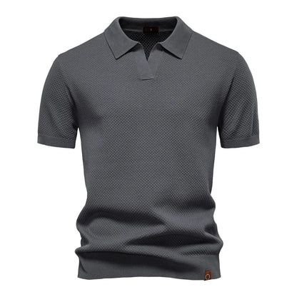 Beckett | Men's Short Sleeve Classic Polo Shirt in Light Grey