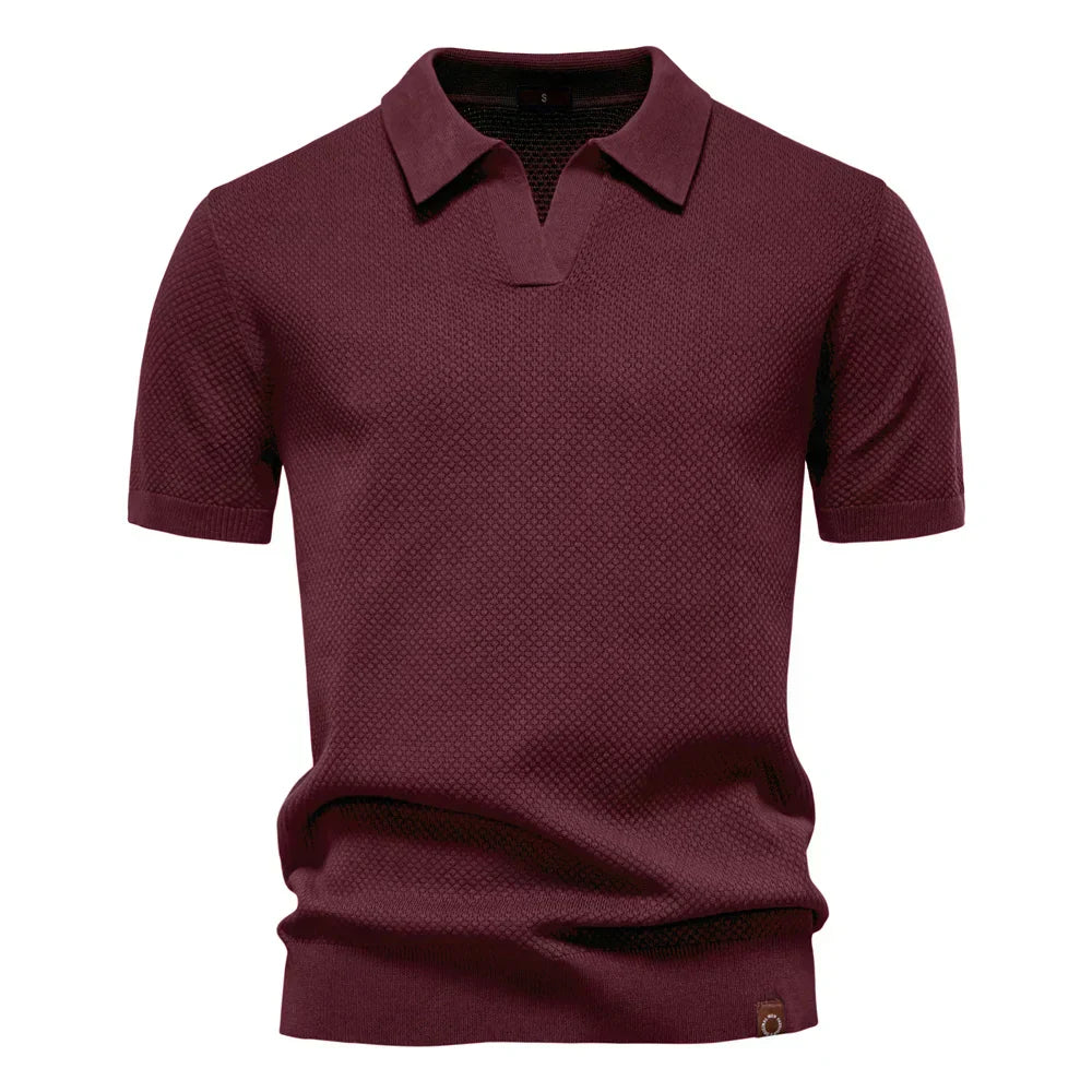 Beckett | Men's Short Sleeve Classic Polo Shirt in Light Grey