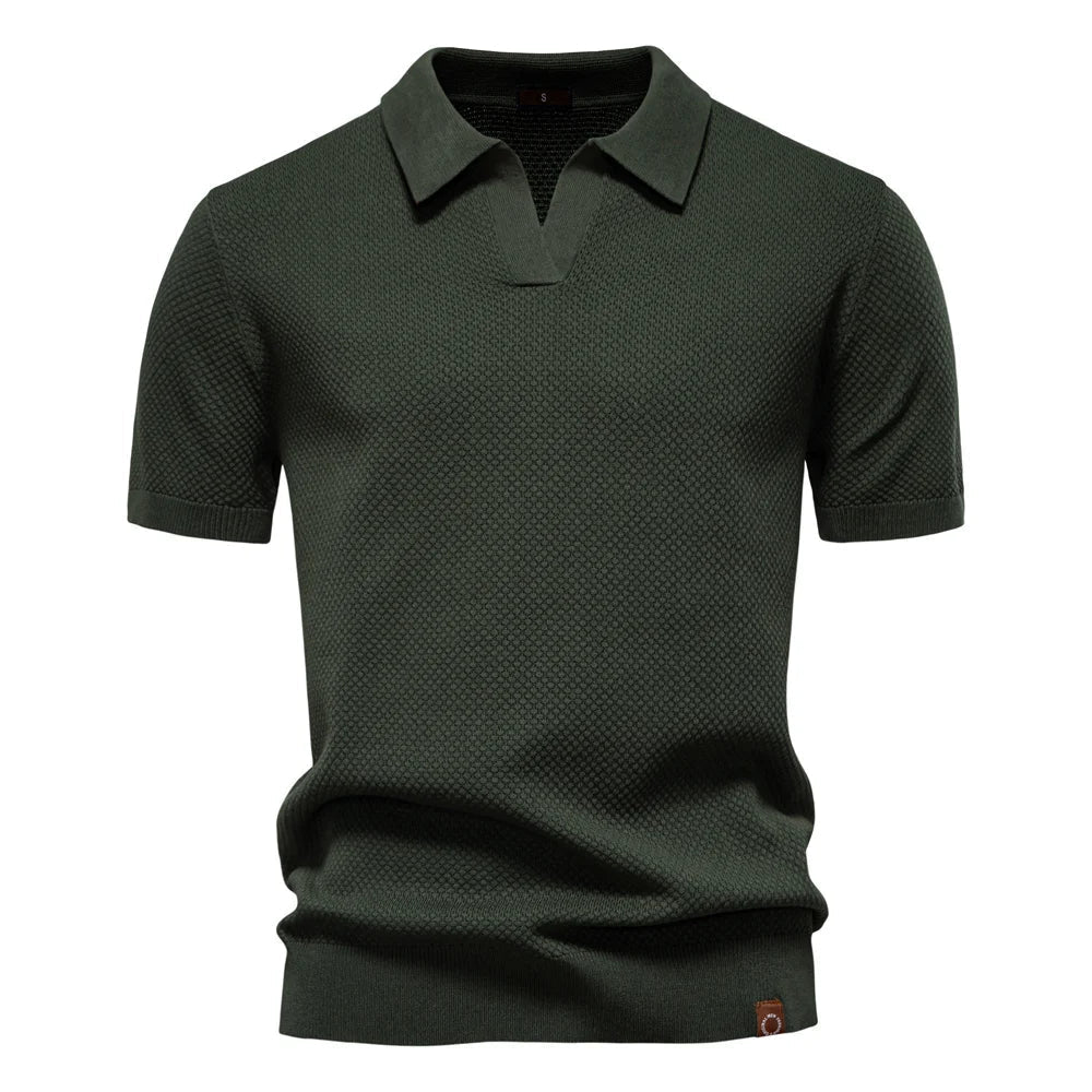 Beckett | Men's Short Sleeve Classic Polo Shirt in Light Grey