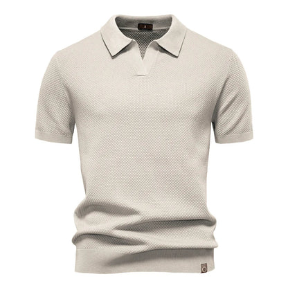 Beckett | Men's Short Sleeve Classic Polo Shirt in Light Grey