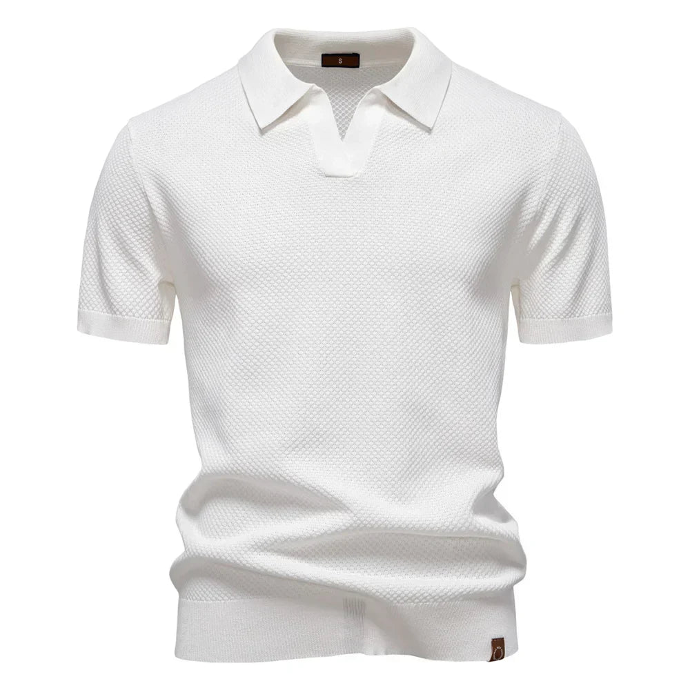 Beckett | Men's Short Sleeve Classic Polo Shirt in Light Grey
