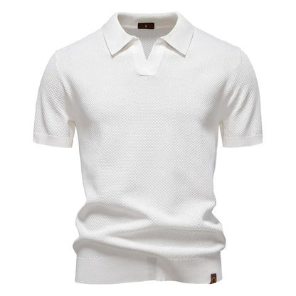 Beckett | Men's Short Sleeve Classic Polo Shirt in Light Grey
