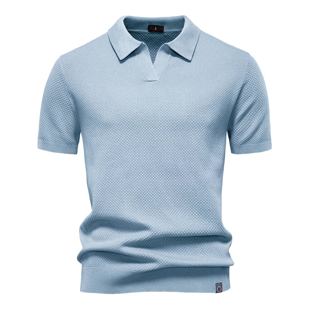 Beckett | Men's Short Sleeve Classic Polo Shirt in Light Grey
