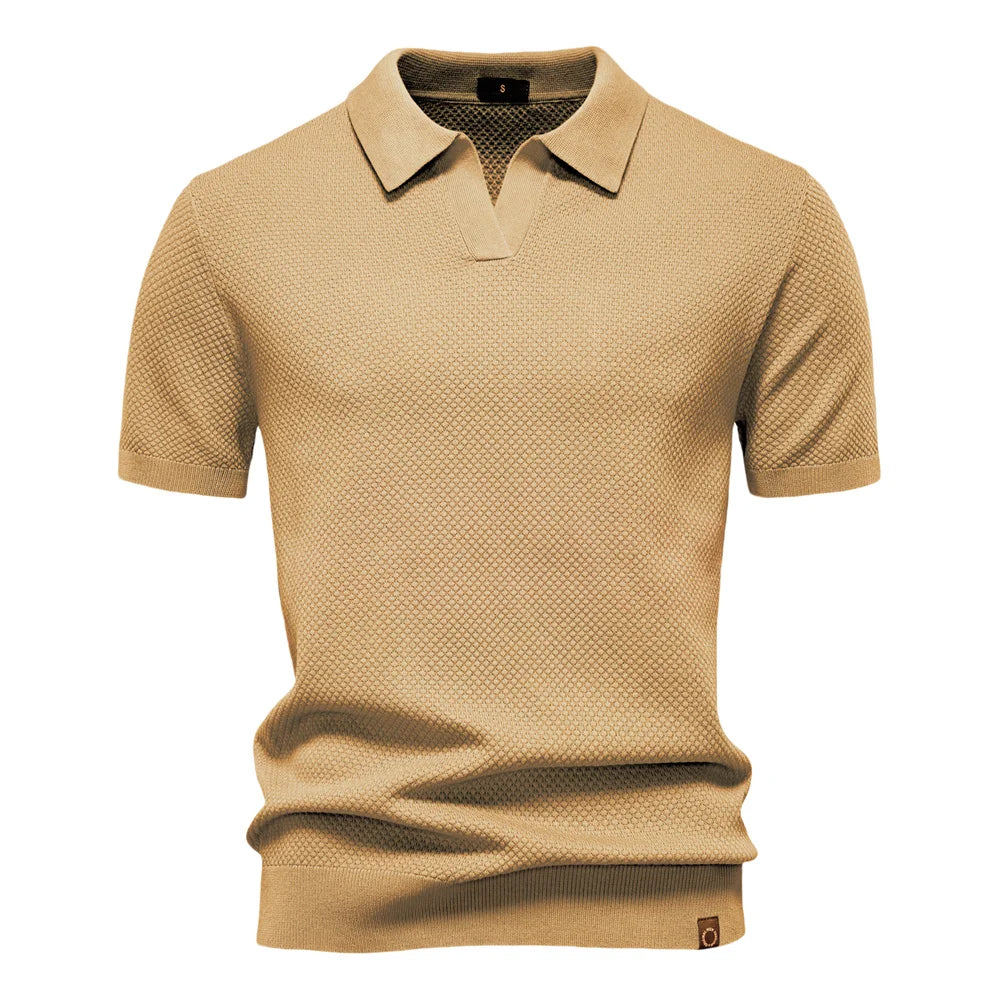 Beckett | Men's Short Sleeve Classic Polo Shirt in Light Grey
