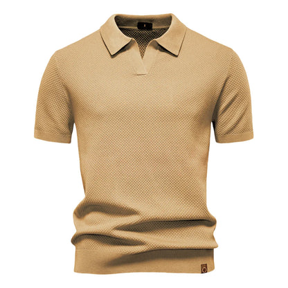 Beckett | Men's Short Sleeve Classic Polo Shirt in Light Grey