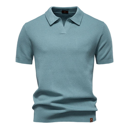 Beckett | Men's Short Sleeve Classic Polo Shirt in Light Grey