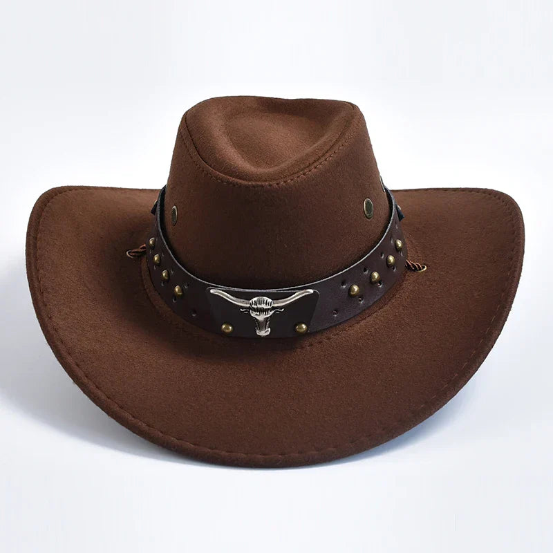 Beckett | Men's Wide Brim Brown Western Cowboy Hat