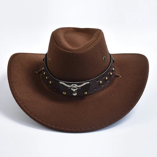 Beckett | Men's Wide Brim Brown Western Cowboy Hat