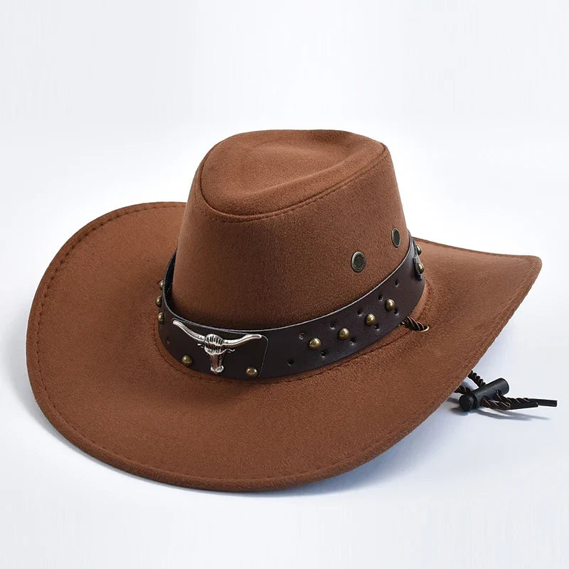 Beckett | Men's Wide Brim Brown Western Cowboy Hat