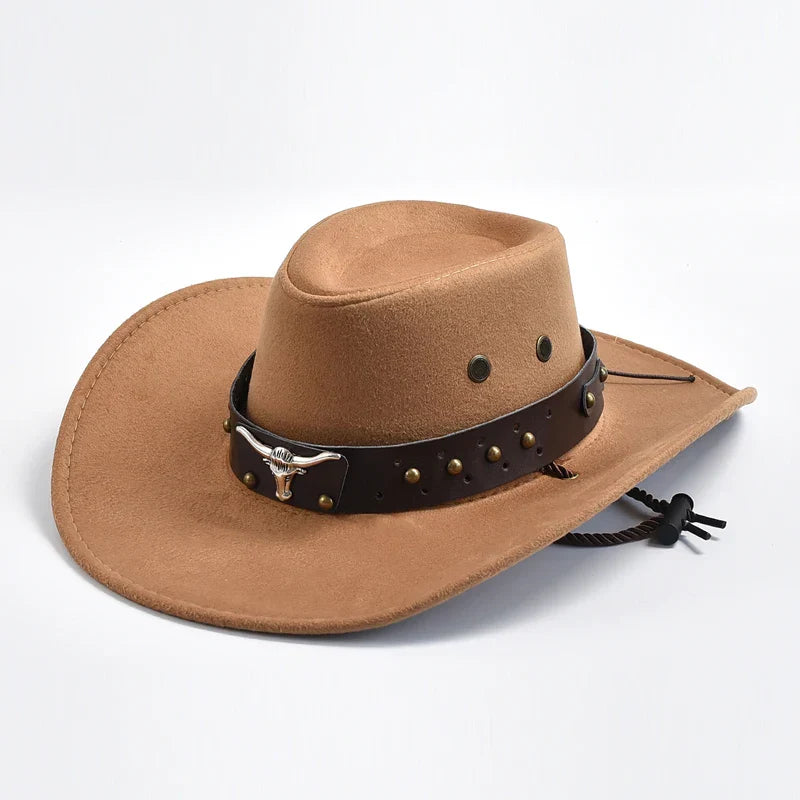 Beckett | Men's Wide Brim Brown Western Cowboy Hat