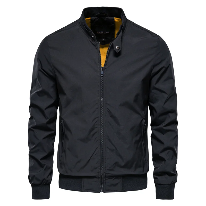 Astrid | Women's Black Zip Up Bomber Jacket in Lightweight Material - Sleek Design