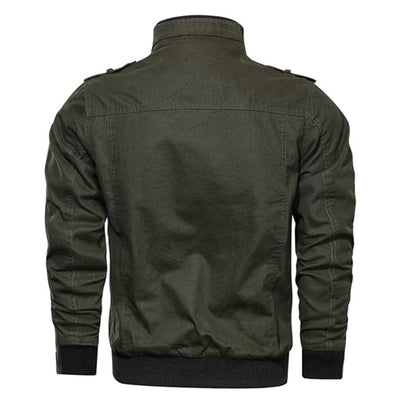 Kairos | Tan Luxury Zip Up Casual Bomber Jacket for Men