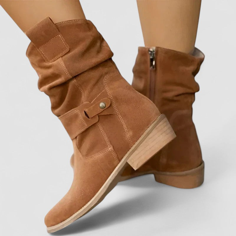 Astrid | Beige Suede Supportive Orthopedic Boots