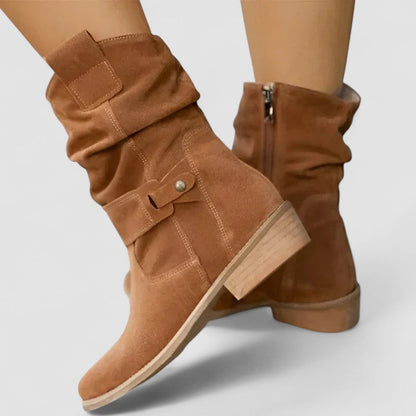 Astrid | Beige Suede Supportive Orthopedic Boots