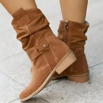 Alethea | Beige Suede Orthopedic Boots