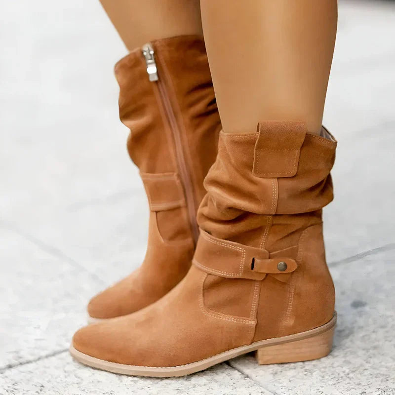 Alethea | Beige Suede Orthopedic Boots