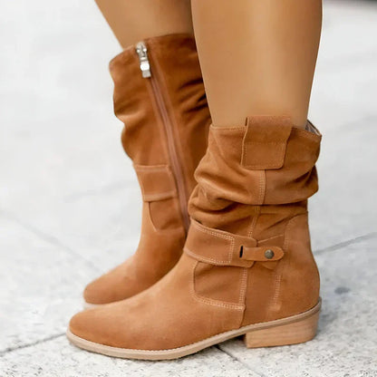 Alethea | Beige Suede Orthopedic Boots