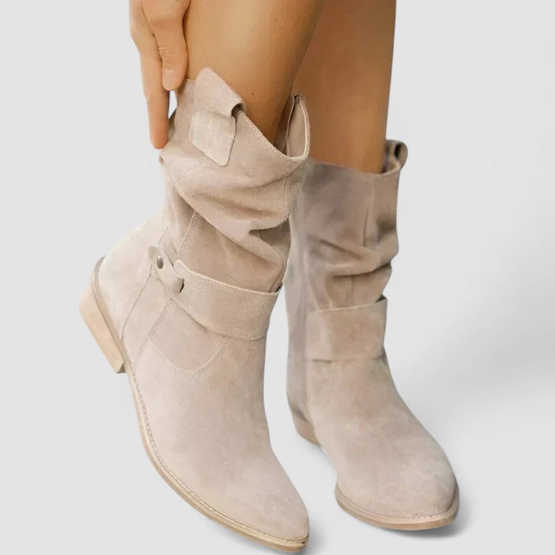 Astrid | Beige Suede Supportive Orthopedic Boots