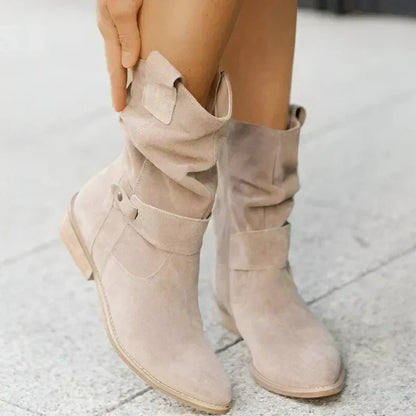 Alethea | Beige Suede Orthopedic Boots