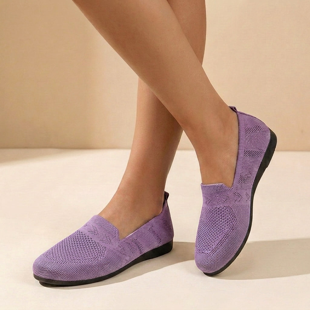 Astrid | Women’s Orthopedic Lightweight Slip-On Shoes in Blue Knit