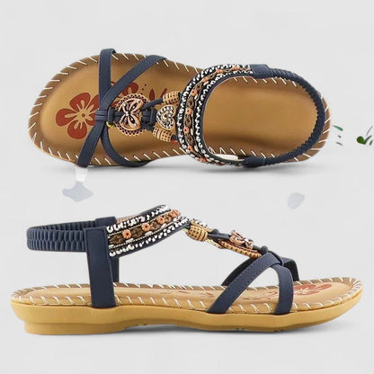 Calantha | Red Strappy Orthopedic Sandals