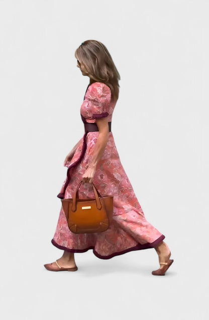 Alethea | Blush Floral Maxi Dress