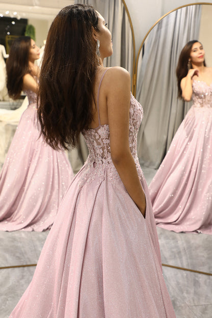 Women's Wedding Guest Blush Embellished Strapless Maxi Dress