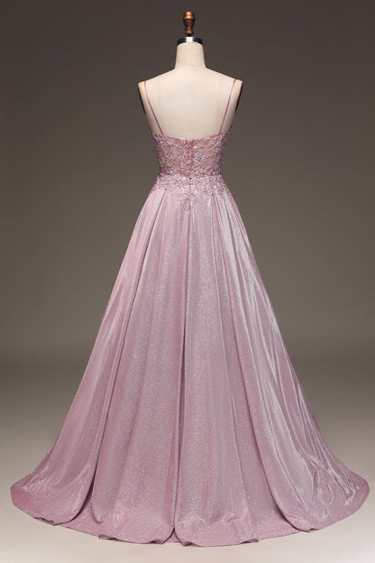 Women's Wedding Guest Blush Embellished Strapless Maxi Dress