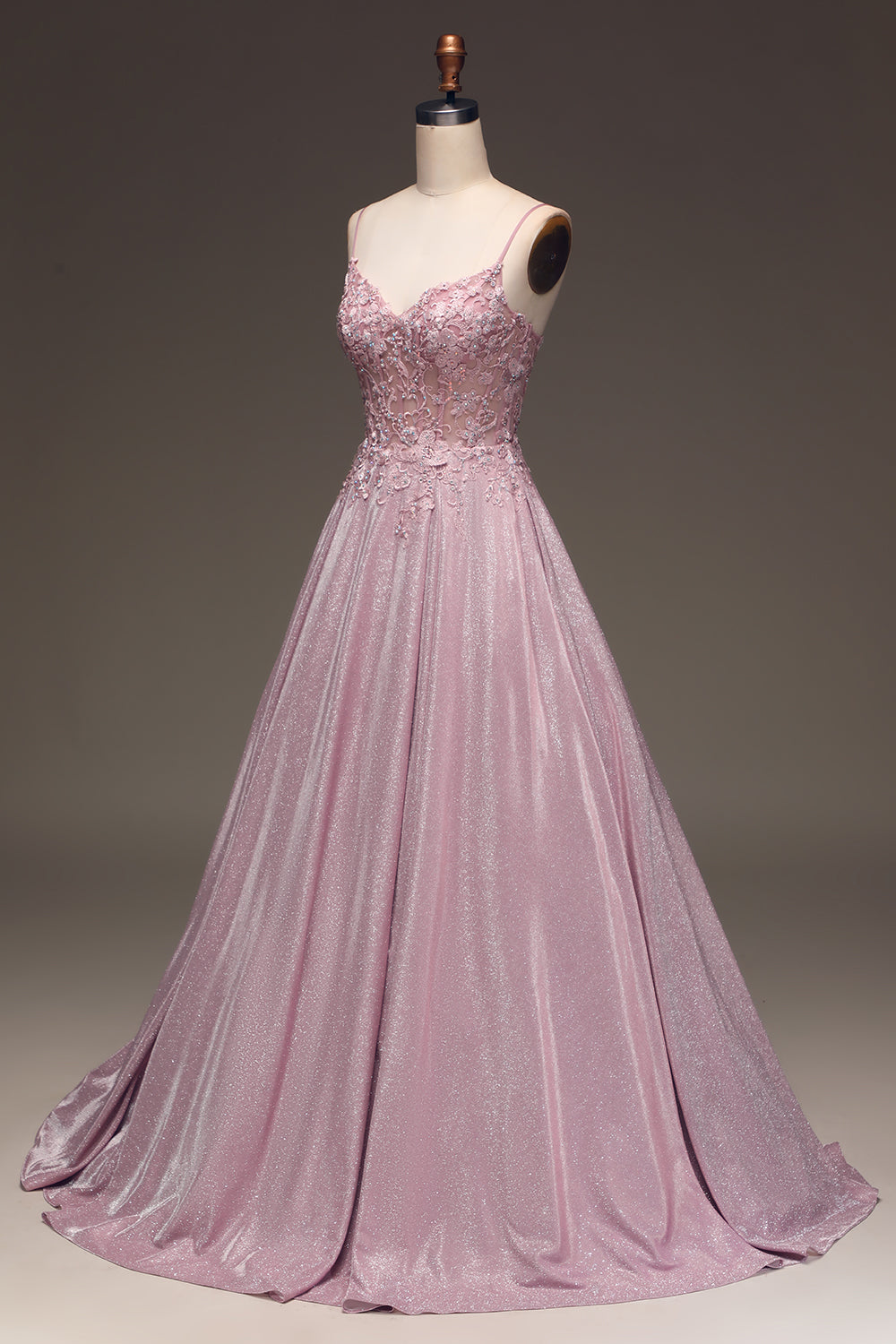 Women's Wedding Guest Blush Embellished Strapless Maxi Dress