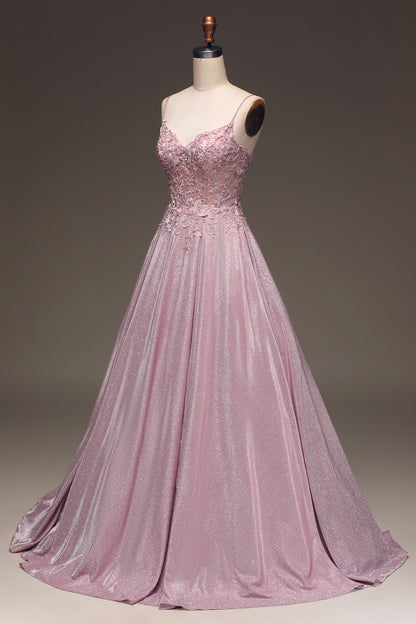 Women's Wedding Guest Blush Embellished Strapless Maxi Dress
