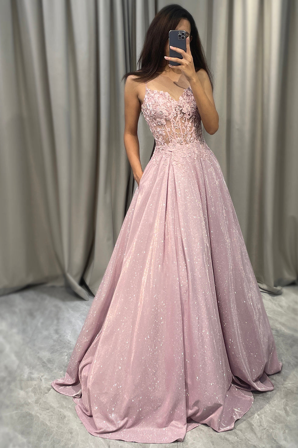 Women's Wedding Guest Blush Embellished Strapless Maxi Dress