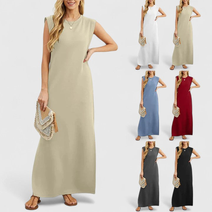 Astrid | Elegant Maxi Dress in Soft Blue