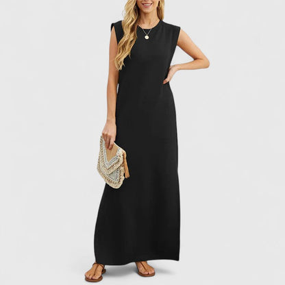 Astrid | Elegant Maxi Dress in Soft Blue