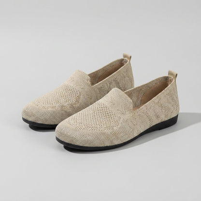 Astrid | Women’s Orthopedic Lightweight Slip-On Shoes - Soft Blue Knit
