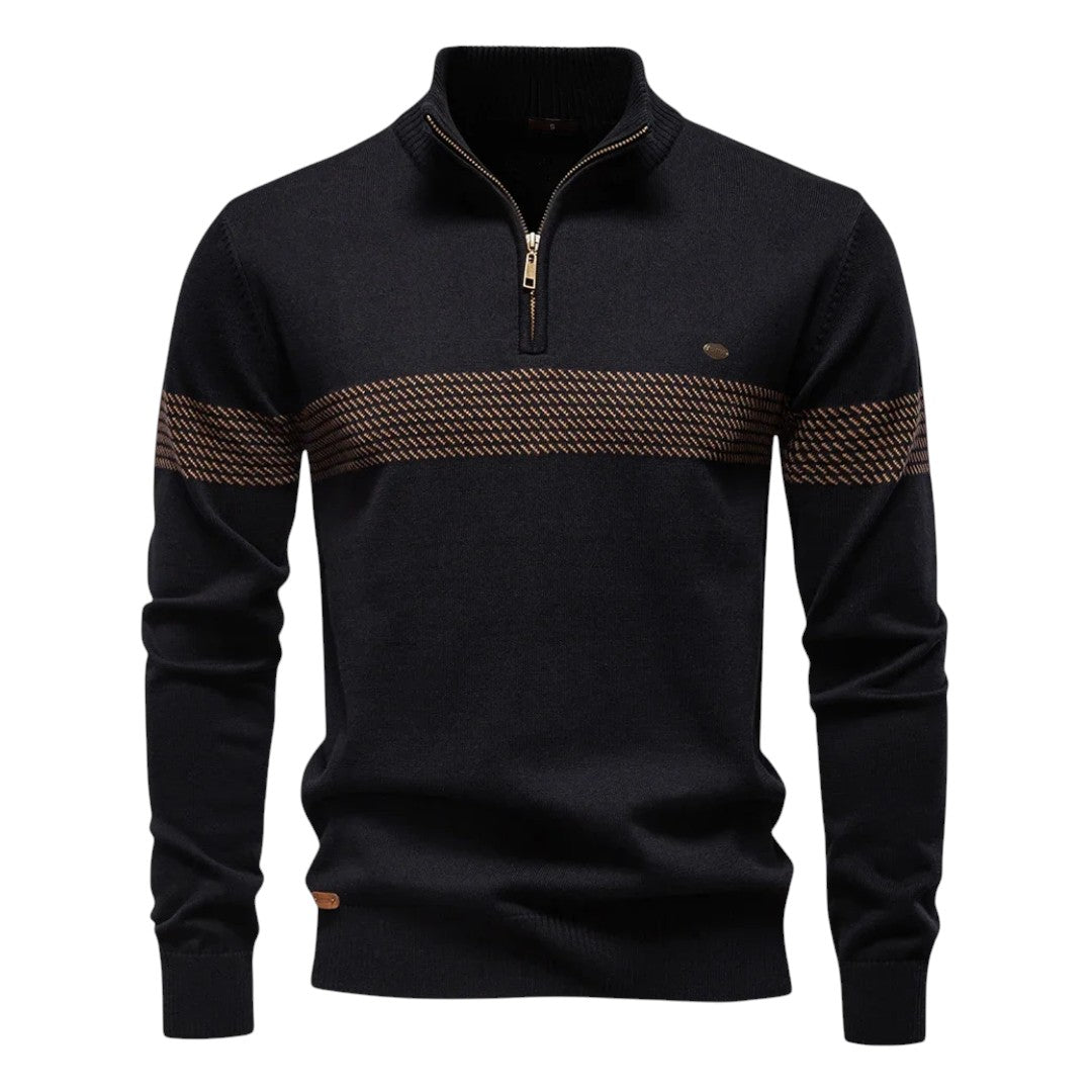 Bastian | Navy Refined Soft Knit Sweater