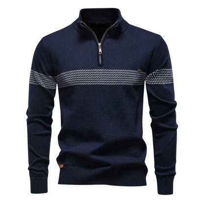 Bastian | Navy Refined Soft Knit Sweater