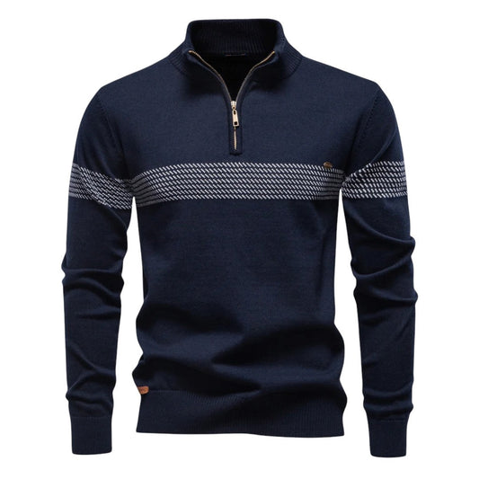 Bastian | Navy Refined Soft Knit Sweater