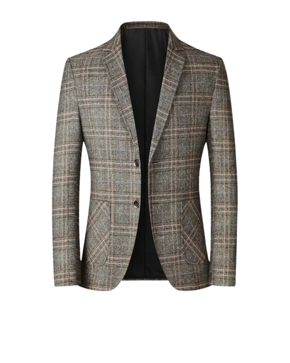 Beckett | Premium Tailored Grey Plaid Jacket