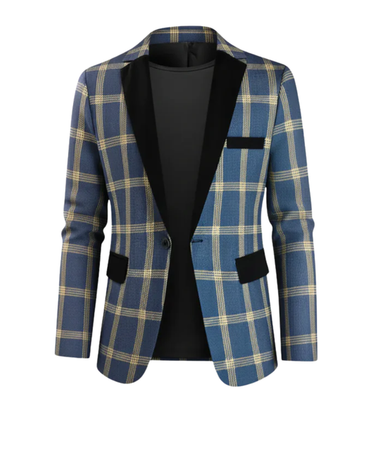 Beckett | Elegant Plaid Modern Tailored Blazer