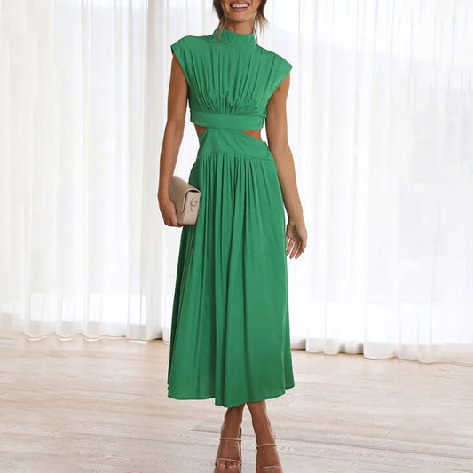 Emerald Green Women's Effortless Style Dress