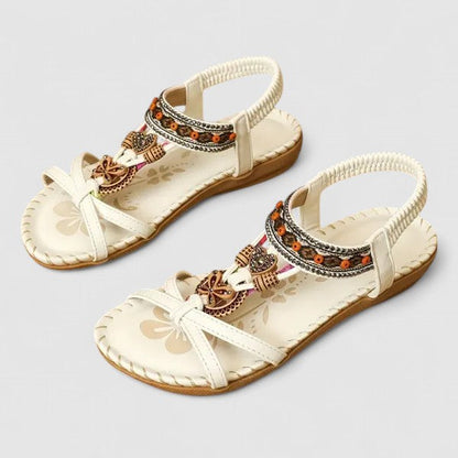 Calanthe | Red Strappy Orthopedic Sandals