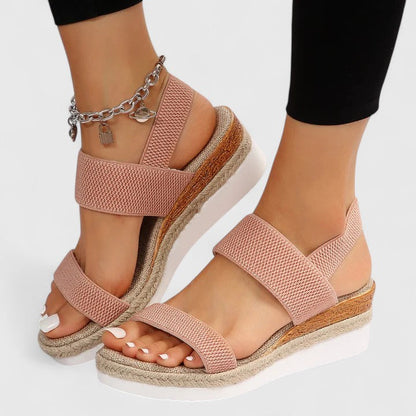 Alethea | Black Strappy Orthopedic Sandals