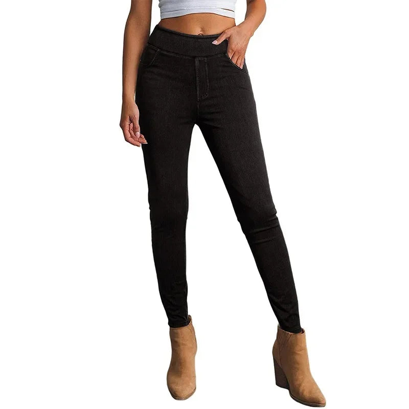 Astrid | Women’s Slim Fit High-Rise Stretch Jeans in Dark Blue