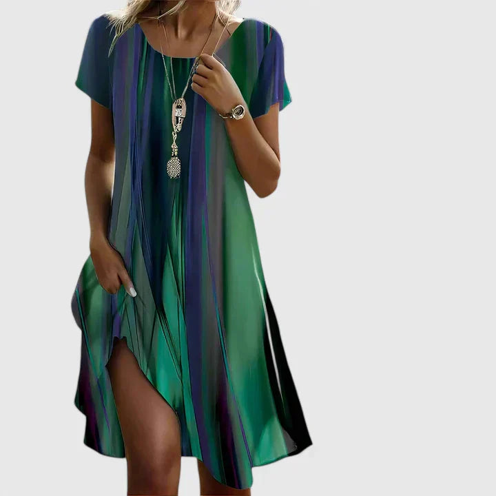 Calantha | Elegant Short Sleeve Dress